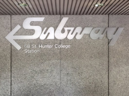 Barbara Stauffacher Solomon, subway sign, MTA, New York, c. 1984