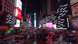 Shantell Martin, Times Square Midnight Moment, 16 Feb 2020